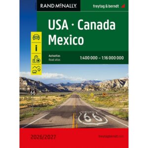 Stor bilatlas over USA, Canada og Mexico fra freytag & berndt