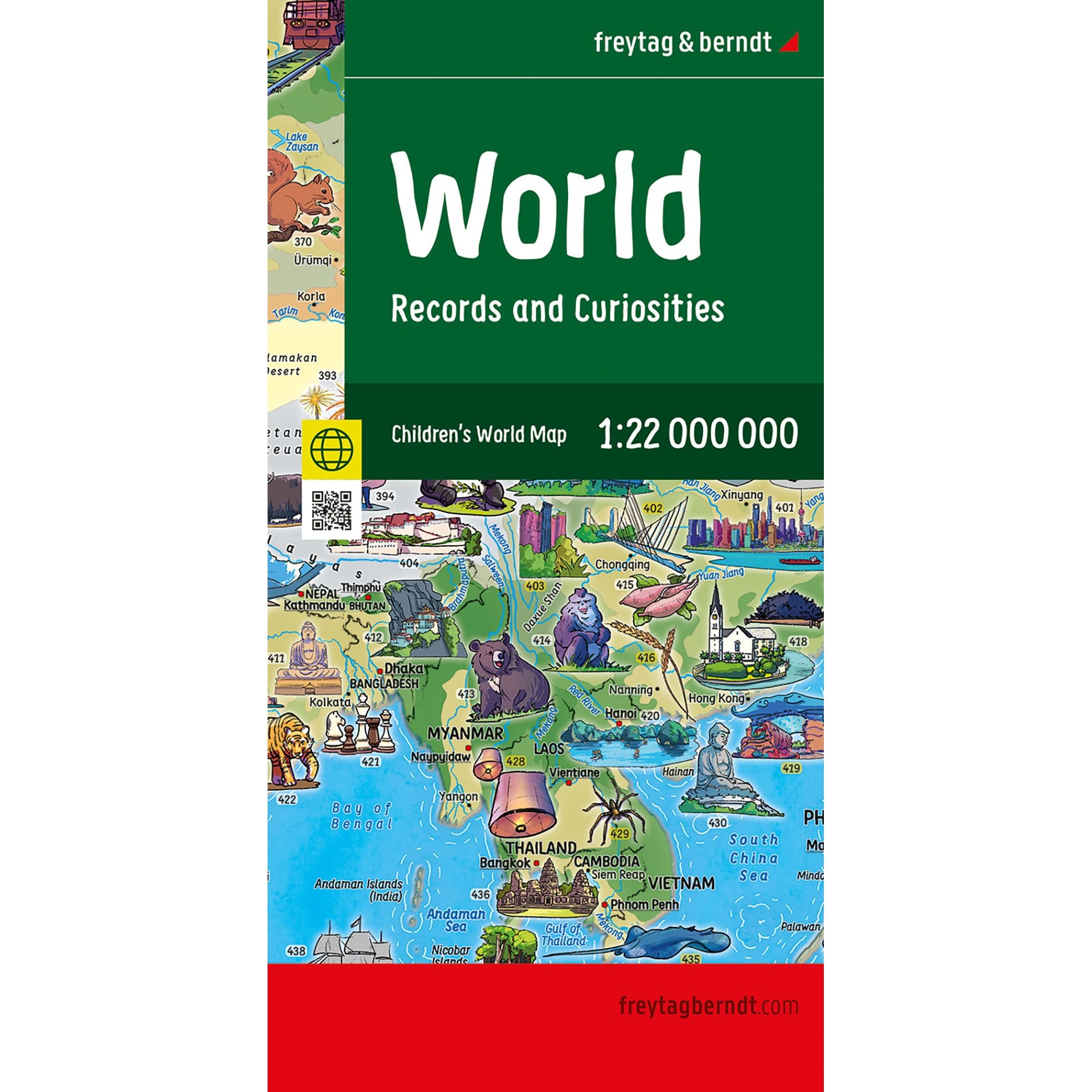 Veikart over verden for barn fra freytag & berndt