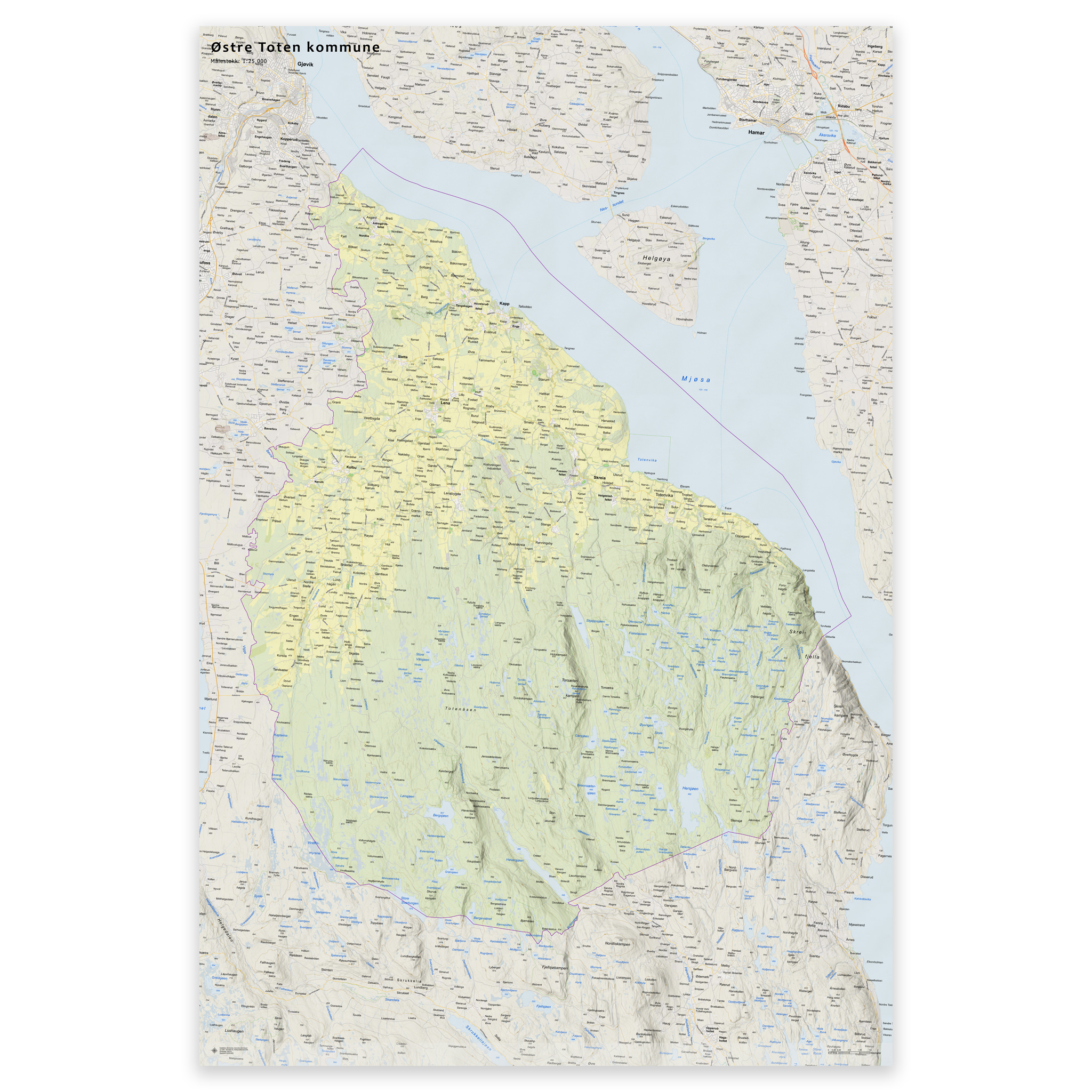 Veggkart – Østre Toten kommune - Bilde 20