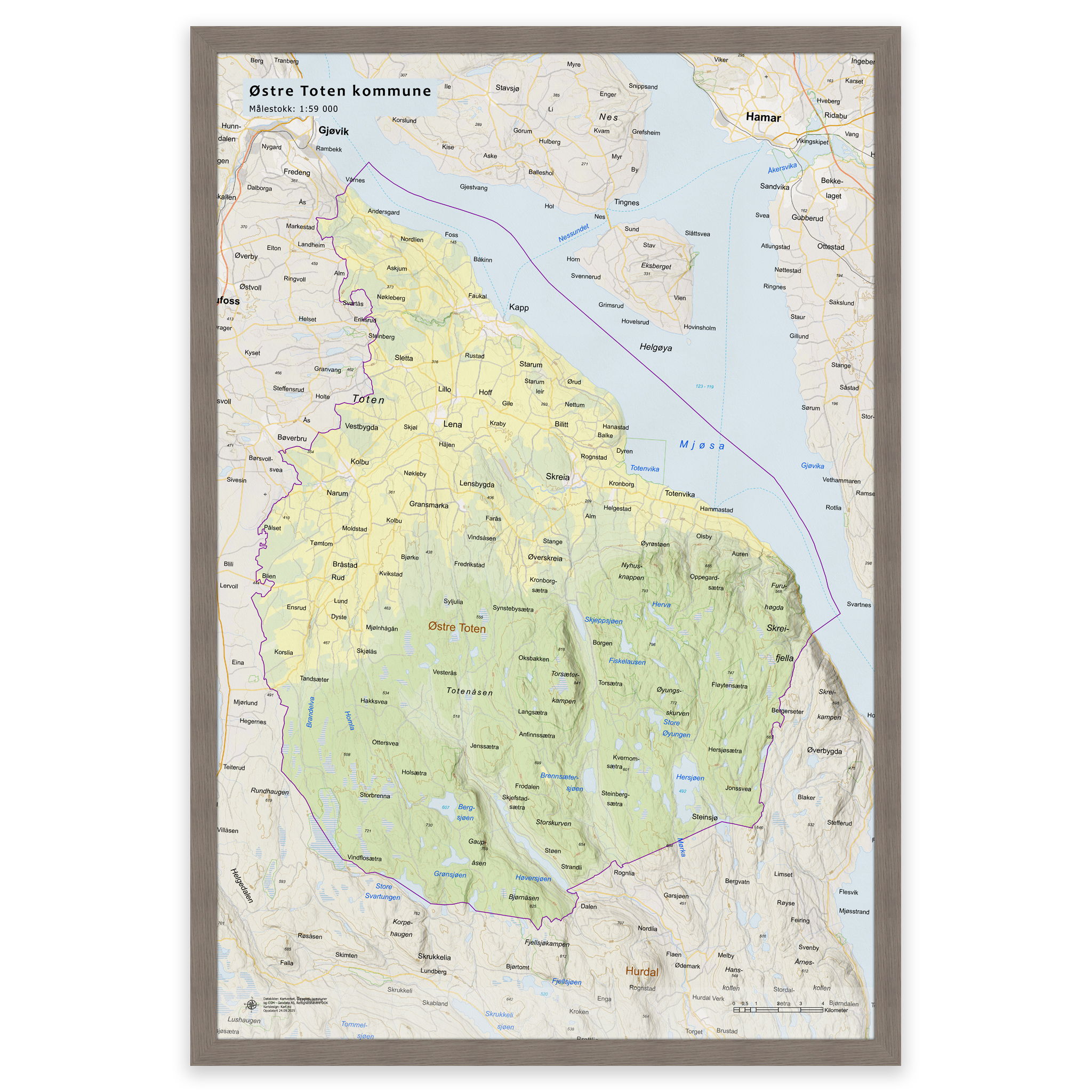 Veggkart – Østre Toten kommune - Bilde 12