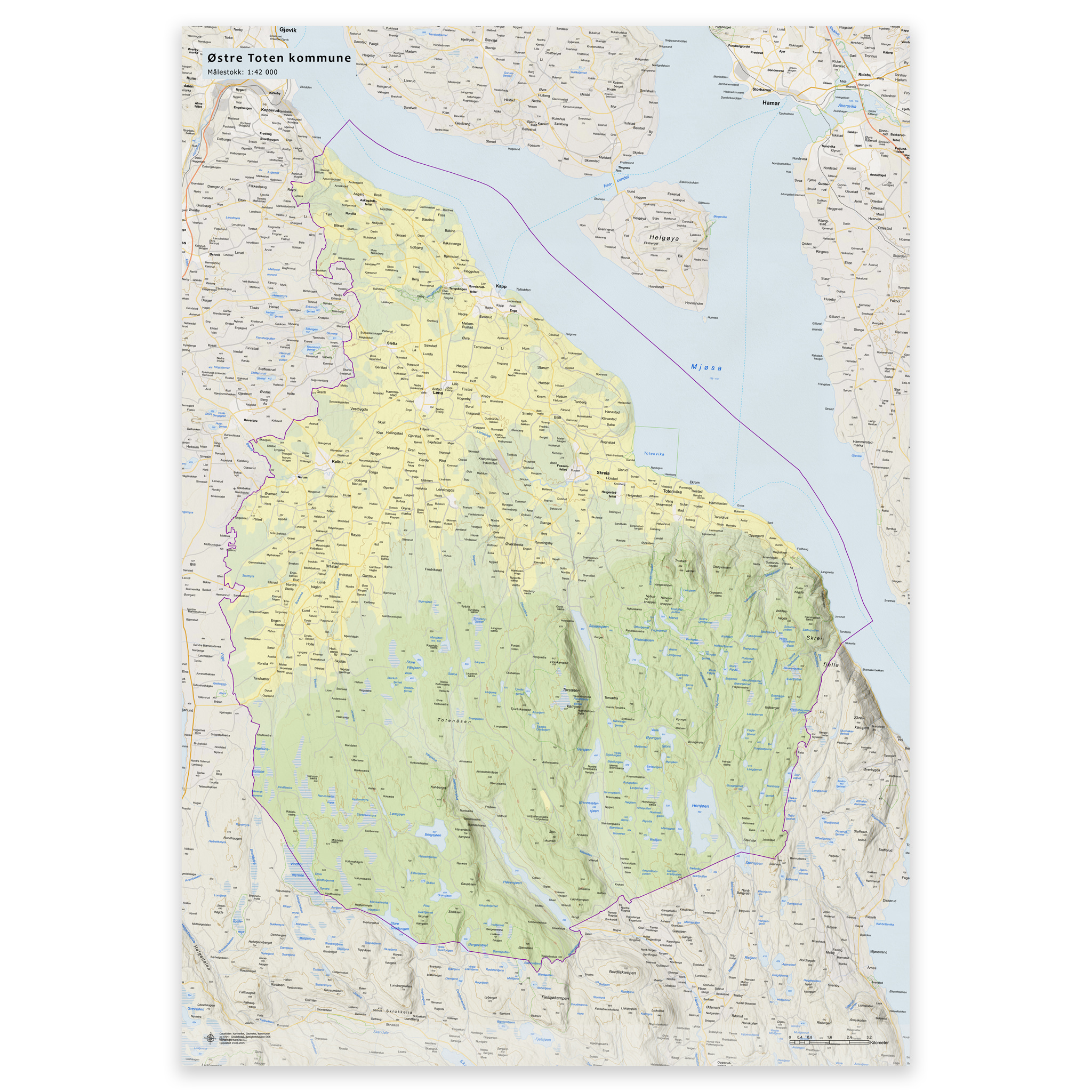 Veggkart – Østre Toten kommune - Bilde 9