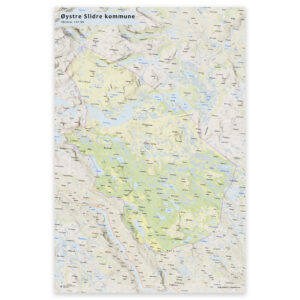 Kommunekart Øystre Slidre