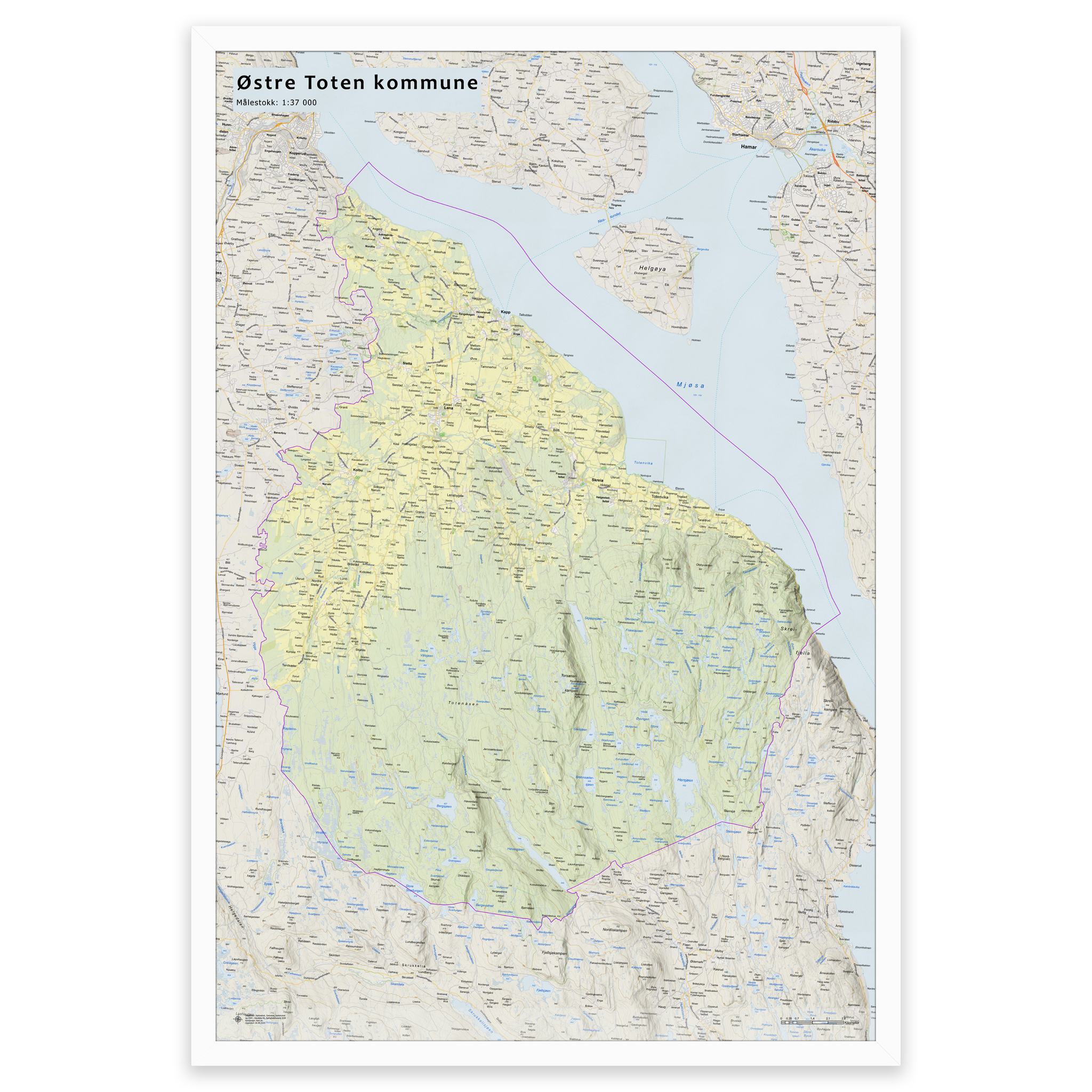 Veggkart – Østre Toten kommune - Bilde 2