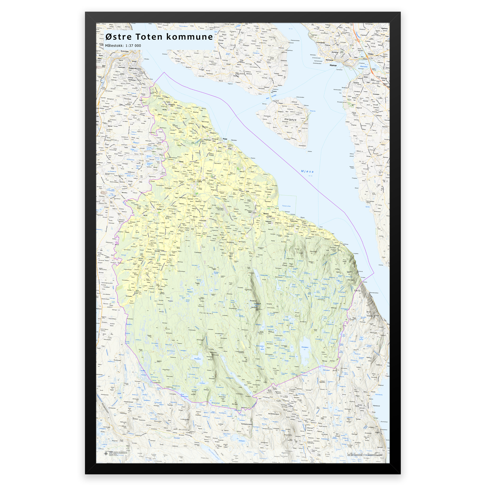 Veggkart – Østre Toten kommune - Bilde 3