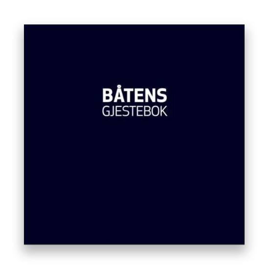 Båtens gjestebok til bruk i fritidsbåt for gjester og mannskap