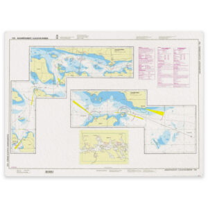 Mockup av offisielt svensk sjøkart SE 1133 Aggarösundet–Hjulstafjärden