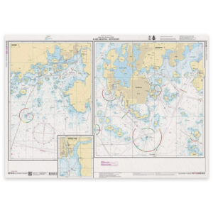 Mockup av offisielt svensk sjøkart SE 7413 Port of Karlskrona