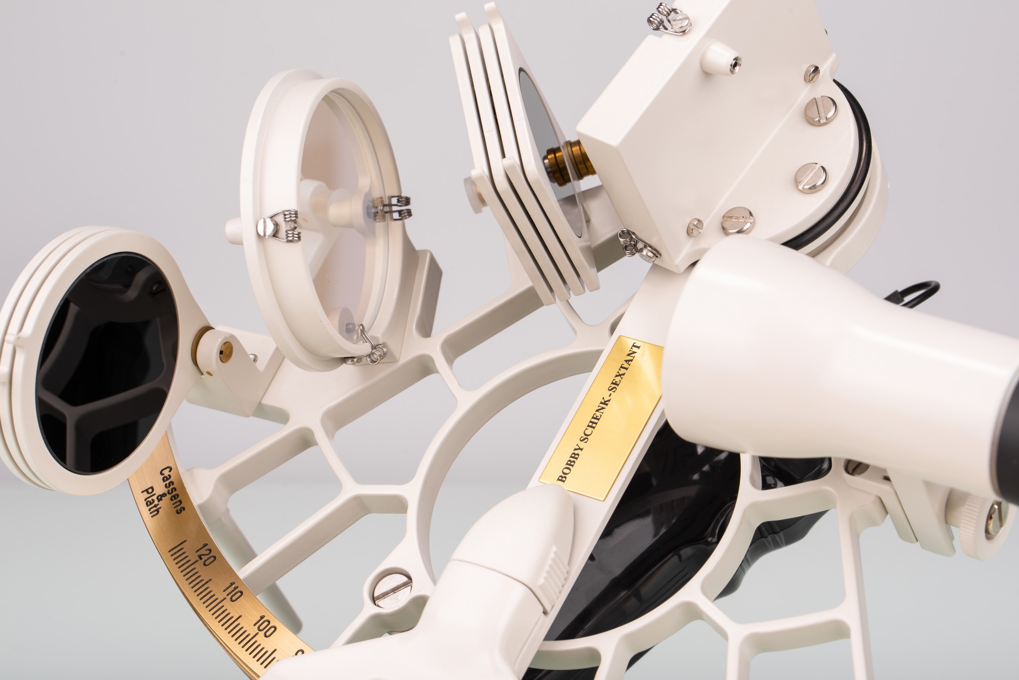 Cassens & Plath Bobby Schenk sextant white – marine sextant for celestial navigation