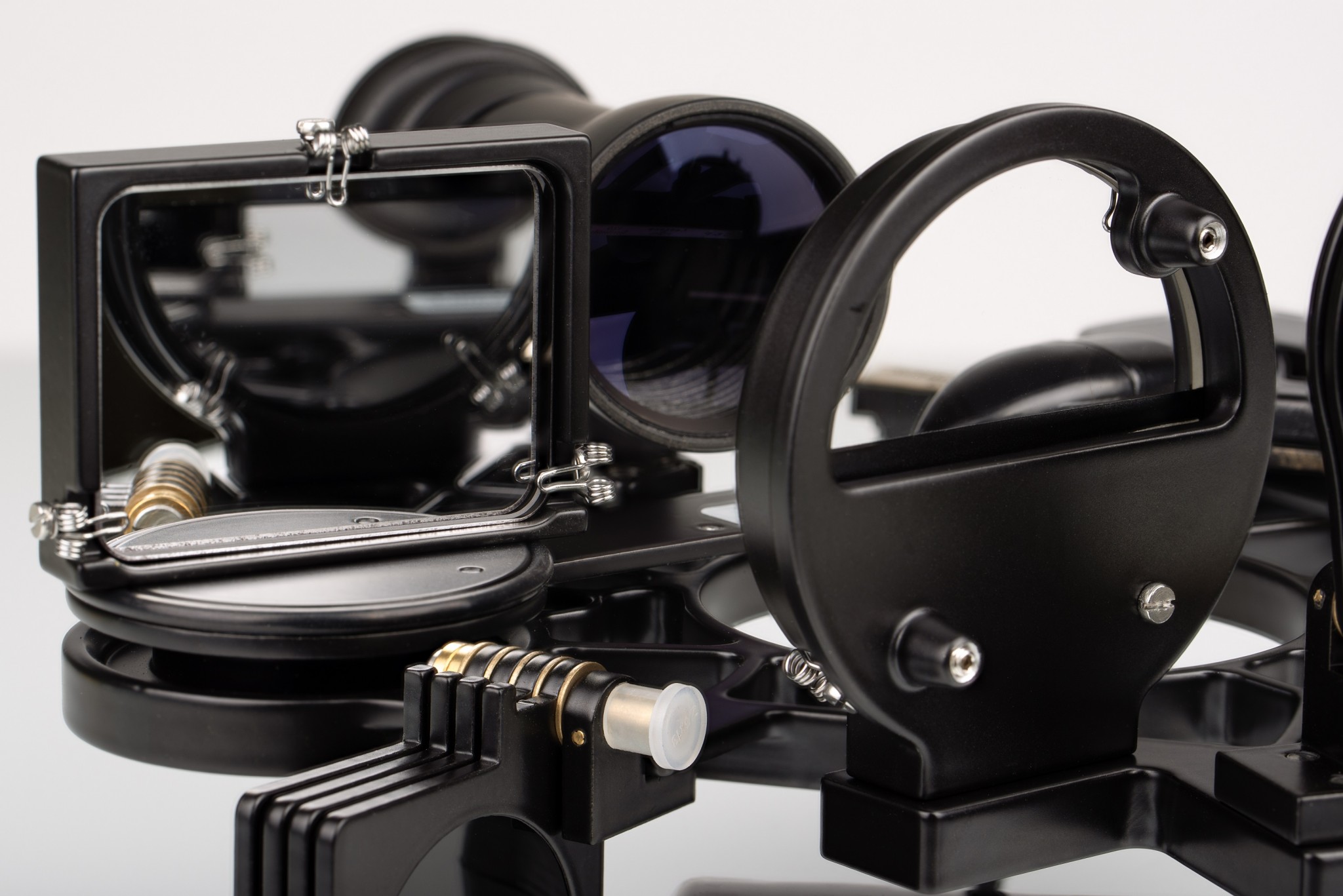 Cassens & Plath Professional sextant split view illuminated – BSH approved marine sextant
