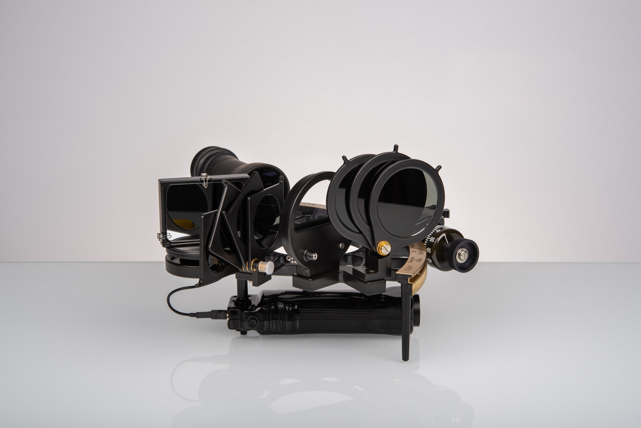 Cassens & Plath Professional sextant split view illuminated – BSH approved marine sextant