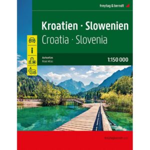 Bilatlas over Kroatia og Slovenia fra freytag & berndt