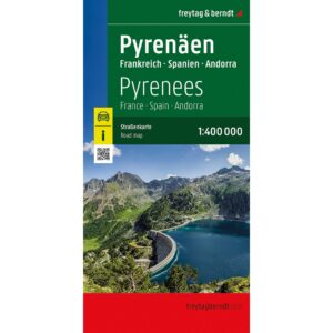 Veikart over Pyreneene fra freytag & berndt