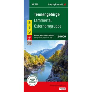Veikart over Tennengebirge fra freytag & berndt