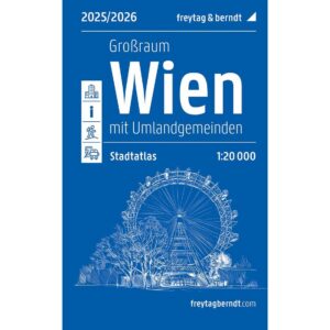 Veikart over Wien fra freytag & berndt