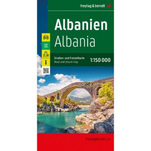 Albania road map from freytag & berndt