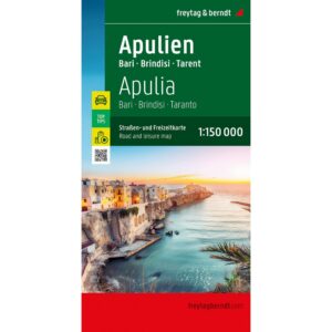 Road map of Apulia from freytag & berndt