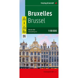 Road map of Brussels from freytag & berndt