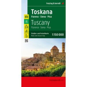 Veikart over Toscana fra freytag & berndt