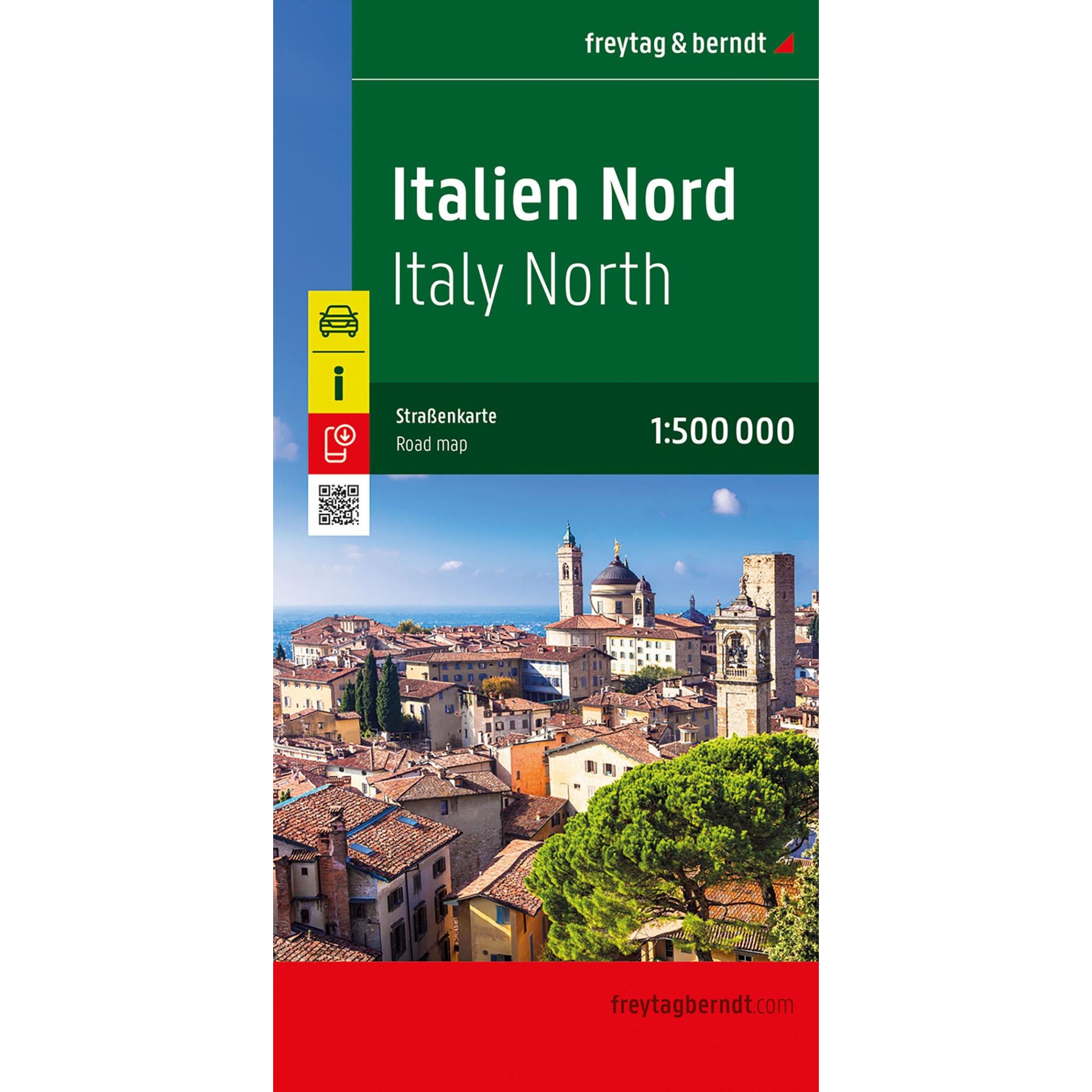 Nord-Italia – veikart (flerspråklig)