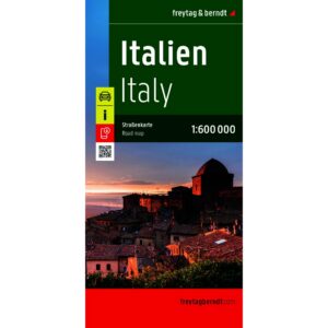 Veikart over Italia fra freytag & berndt