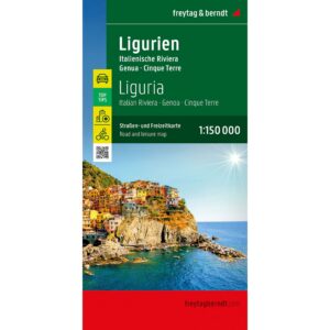 Veikart over Liguria fra freytag & berndt