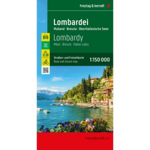 Veikart over Lombardia fra freytag & berndt