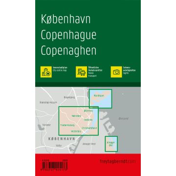Baksiden av Freytag & Berndt bykart over København.