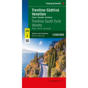Veikart over Trentino-Alto Adige og Veneto fra freytag & berndt