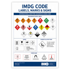 IMDG Code Labels, Marks & Signs fra IMO – etiketter og faresymboler for transport av farlig gods
