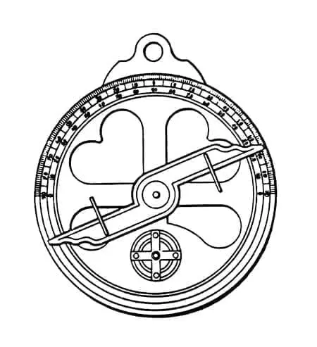 Mariner’s Astrolabe historisk navigasjonsinstrument for astronomisk navigasjon