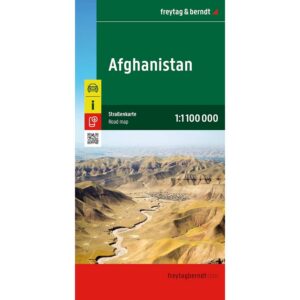 Veikart over Afghanistan fra freytag & berndt