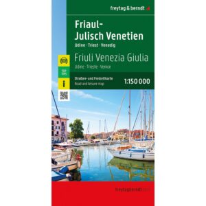 Veikart over Friaul-Julisch Venetien og Venezia fra freytag & berndt