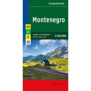 Veikart over Montenegro fra freytag & berndt