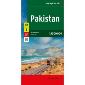 Veikart over Pakistan fra freytag & berndt
