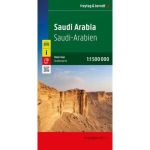 Veikart over Saudi-Arabia fra freytag & berndt
