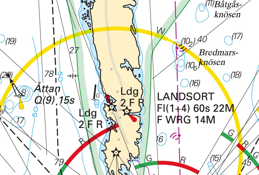 Eksempel på svensk skärgårdskort
