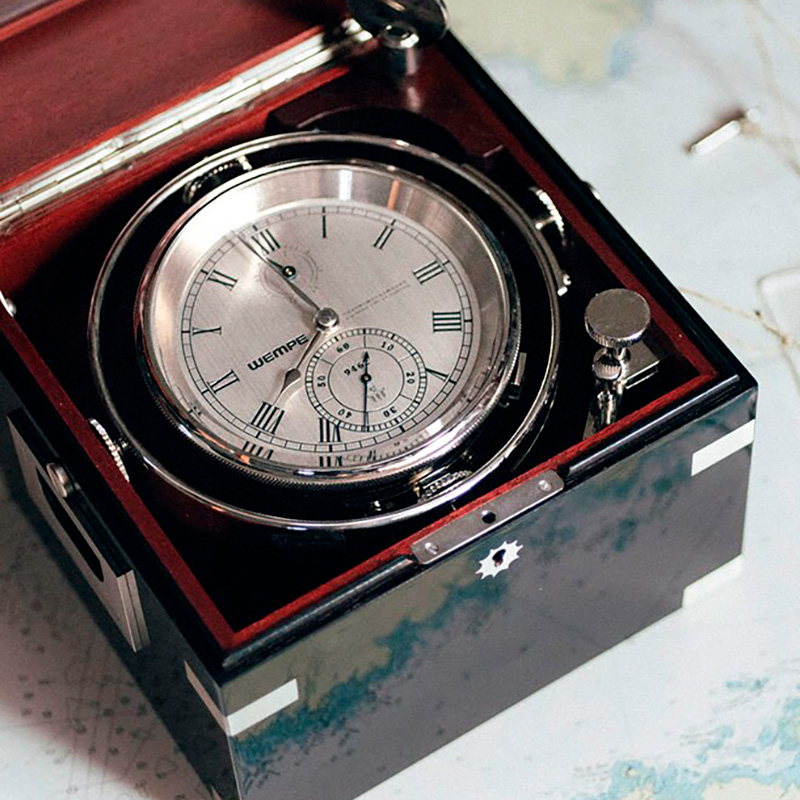 Wempe kronometer i treboks