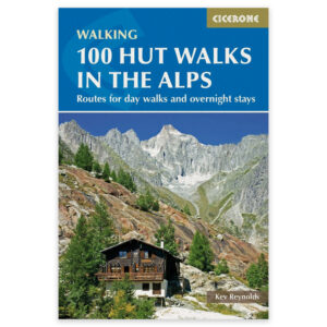 Forside av Cicerone-guiden 100 Hut Walks in the Alps