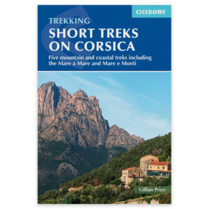 Forside av Cicerone-guiden Short Treks on Corsica