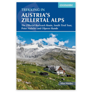 Forside av Cicerone-guiden Trekking in Austria's Zillertal Alps