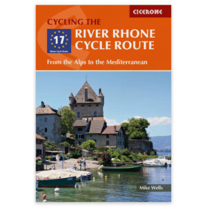 Forside av Cicerone-guiden The River Rhone Cycle Route