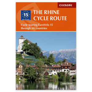 Forside av Cicerone-guiden The Rhine Cycle Route