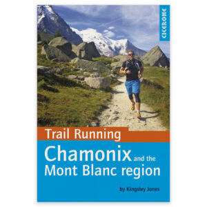 Forside av Cicerone-guiden Trail Running - Chamonix and the Mont Blanc region
