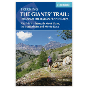 Forside av Cicerone-guiden Trekking the Giants' Trail: Alta Via 1 through the Italian Pennine Alps