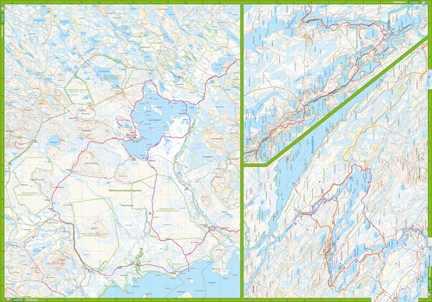 North Karelia Complete Hiking Map: Front and Back