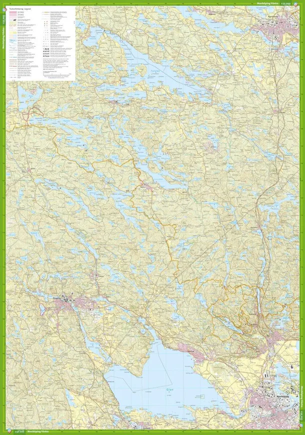 Norrköping Complete Tour Map (Front and Back)