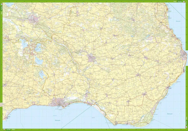 Southeastern Skåne: Complete Hiking Map (Front and Back)