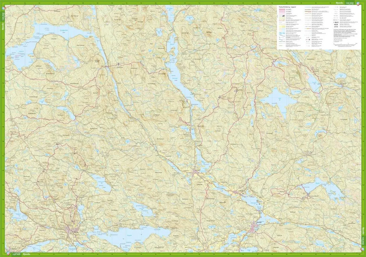 Falun Runn komplett turkart forside og bakside