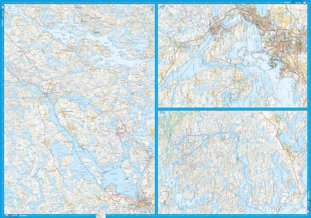 Saimaa Geopark Lappeenranta Imatra Savitaipale: Complete hiking map (front and back)