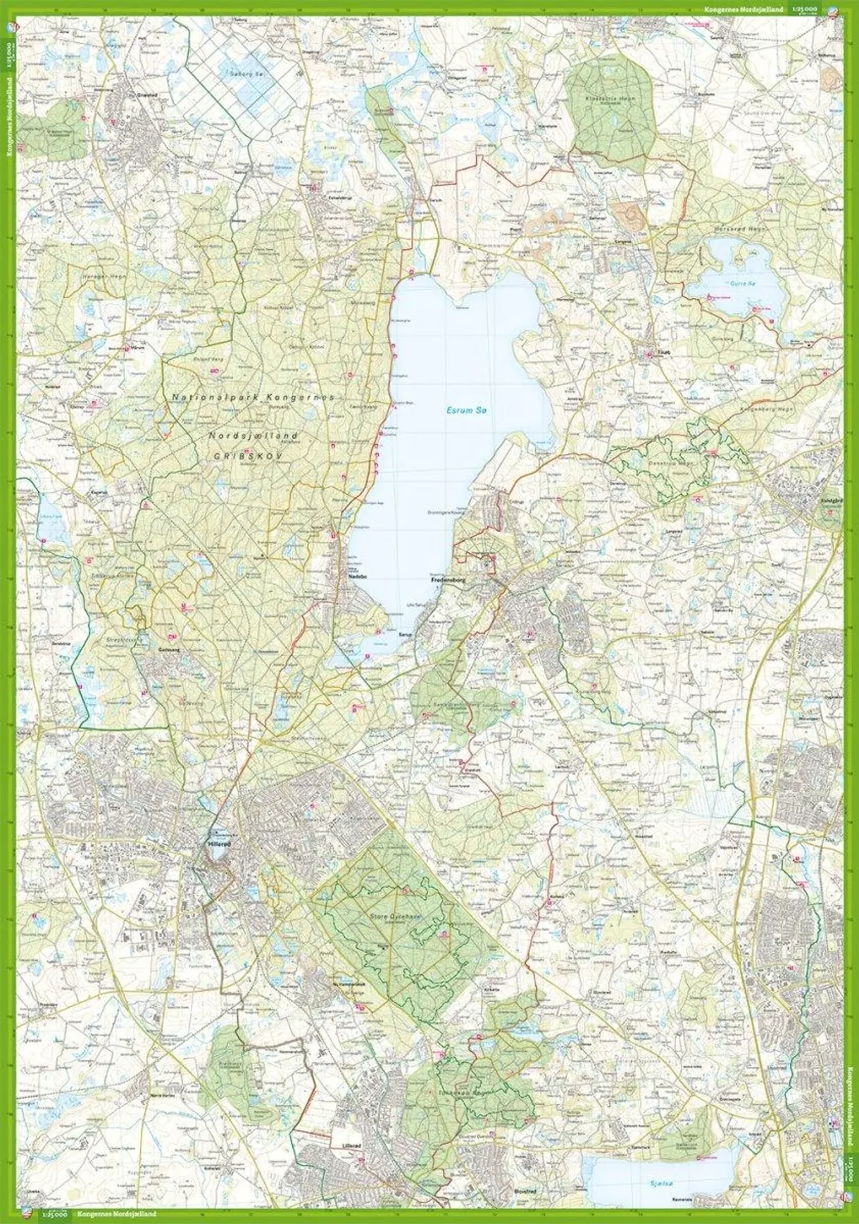 København Kongernes Nordsjælland komplett turkart forside og bakside